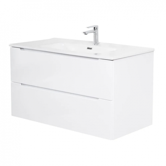 Тумба с раковиной BELBAGNO Etna 90 bianco lucido