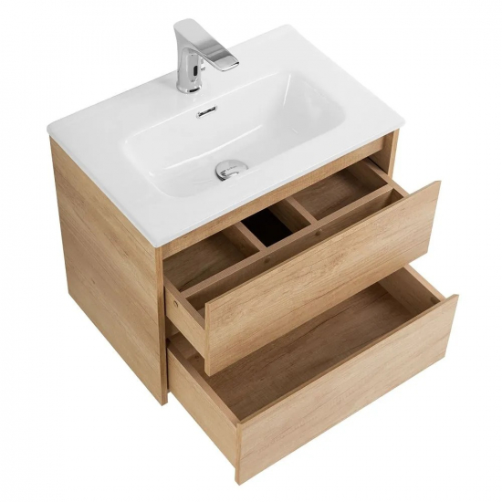 Тумба с раковиной BELBAGNO Kraft 39 70 rovere nebrasca nature