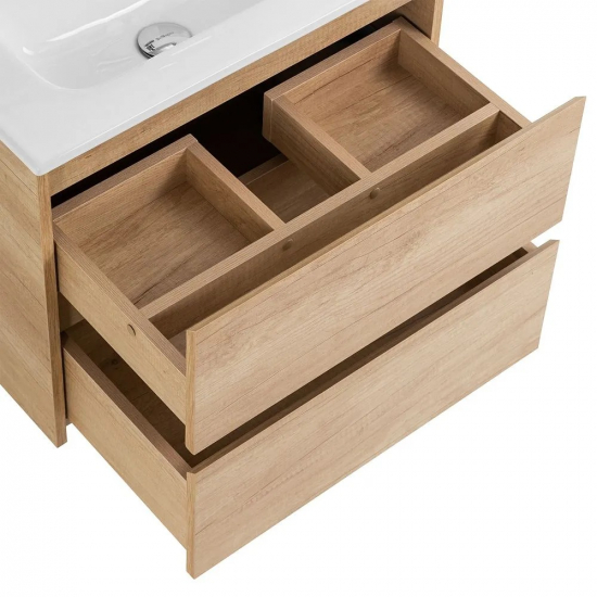 Тумба с раковиной BELBAGNO Kraft 39 70 rovere nebrasca nature