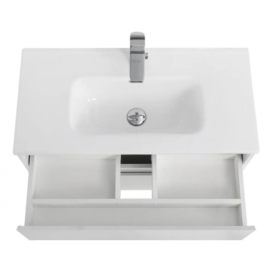 Тумба с раковиной BELBAGNO Kraft 39 80 bianco opaco