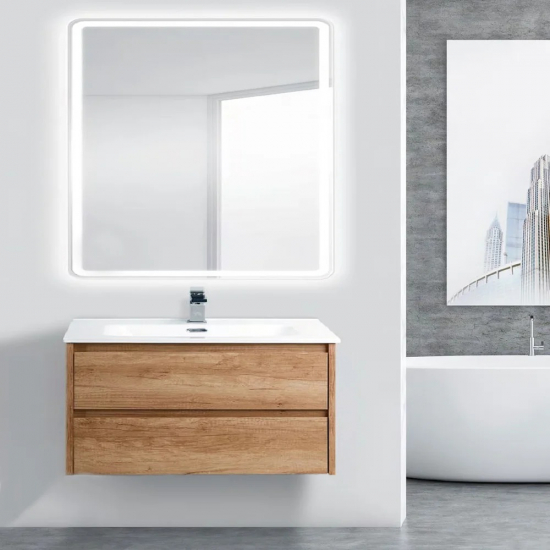 Тумба с раковиной BELBAGNO Kraft 39 80 rovere nebrasca nature