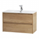 Тумба с раковиной BELBAGNO Kraft 39 80 rovere nebrasca nature