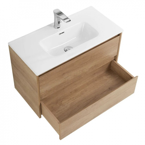 Тумба с раковиной BELBAGNO Kraft 39 80 rovere nebrasca nature
