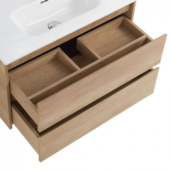 Тумба с раковиной BELBAGNO Kraft 39 80 rovere nebrasca nature