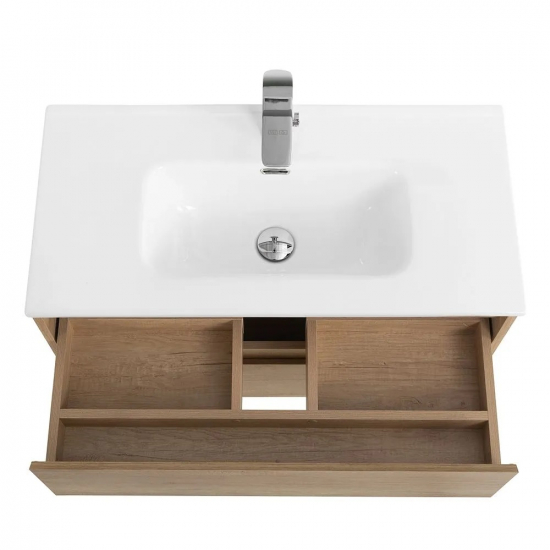 Тумба с раковиной BELBAGNO Kraft 39 80 rovere nebrasca nature