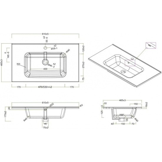 Тумба с раковиной BELBAGNO Kraft 80 bianco opaco