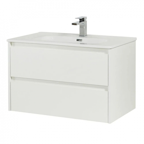 Тумба с раковиной BELBAGNO Kraft 90 bianco opaco