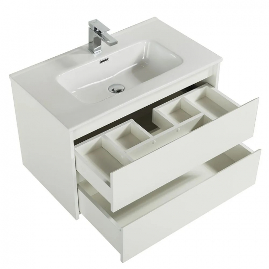 Тумба с раковиной BELBAGNO Kraft 90 bianco opaco