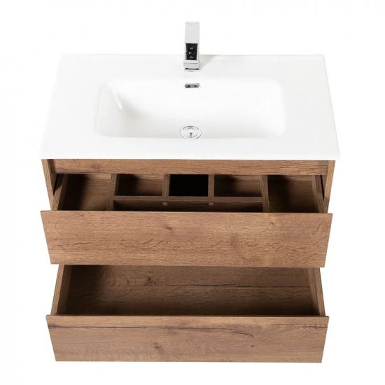 Тумба с раковиной BELBAGNO Kraft 90 rovere tabacco