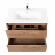 Тумба с раковиной BELBAGNO Kraft 90 rovere tabacco
