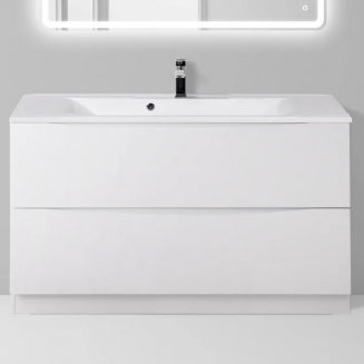 Тумба с раковиной BELBAGNO Marino 100 bianco lucido, напольная