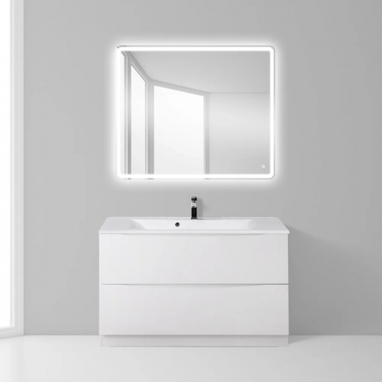 Тумба с раковиной BELBAGNO Marino 100 bianco lucido, напольная