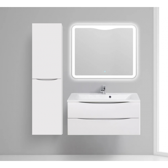 Тумба с раковиной BELBAGNO Marino 100 bianco lucido, подвесная