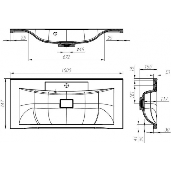 Тумба с раковиной BELBAGNO Marino 100 bianco lucido, подвесная