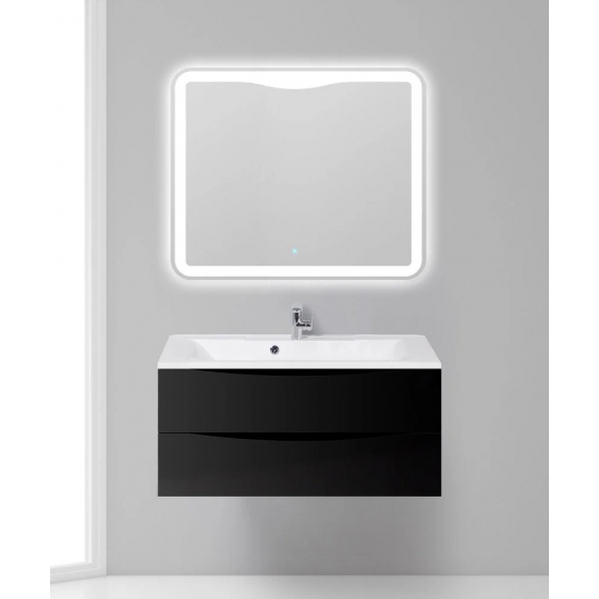 Тумба с раковиной BELBAGNO Marino 100 nero lucido