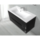 Тумба с раковиной BELBAGNO Marino 100 nero lucido