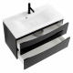Тумба с раковиной BELBAGNO Marino 100 nero lucido