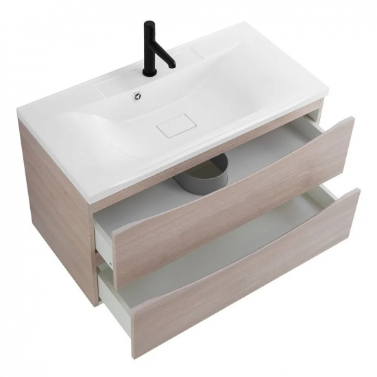 Тумба с раковиной BELBAGNO Marino 100 rovere grigio