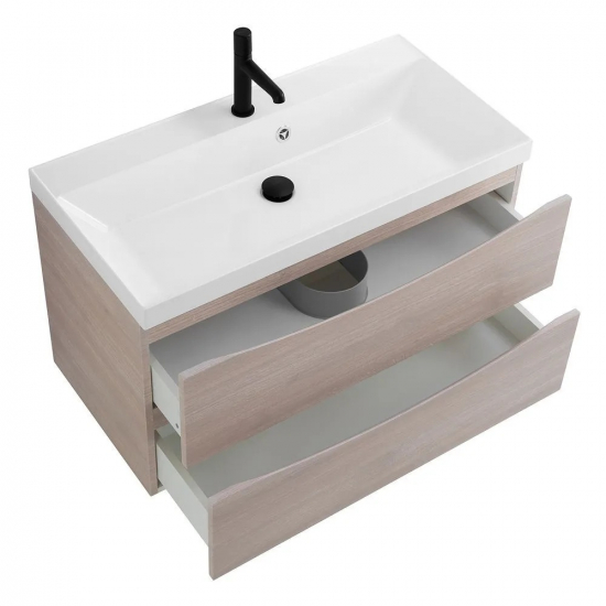 Тумба с раковиной BELBAGNO Marino 100 rovere grigio