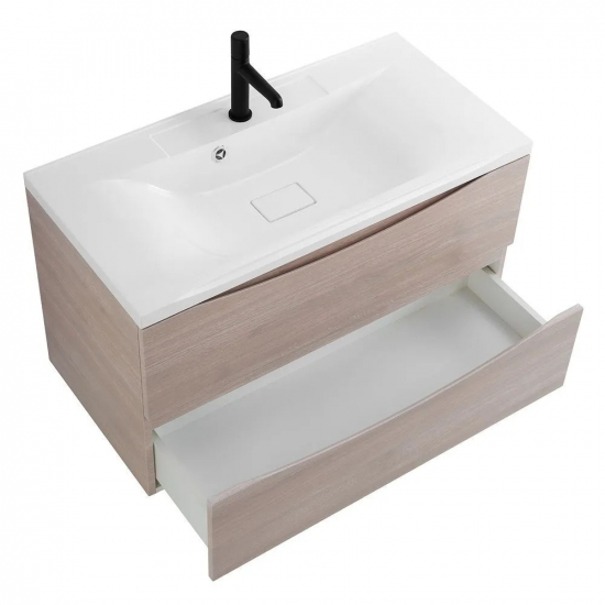 Тумба с раковиной BELBAGNO Marino 100 rovere grigio