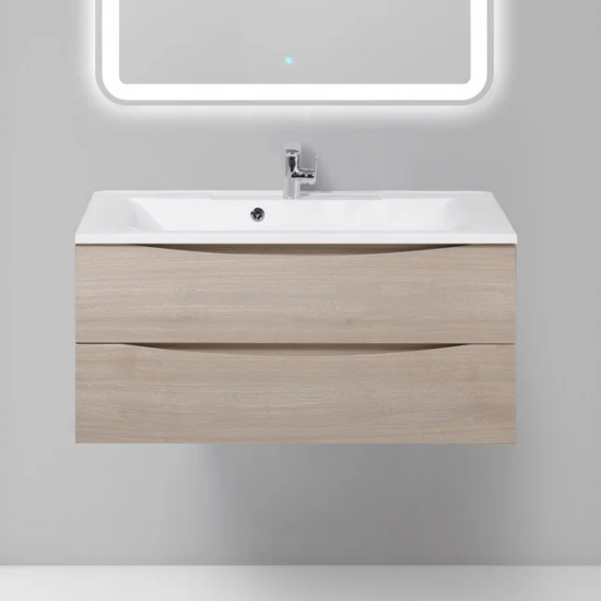 Тумба с раковиной BELBAGNO Marino 100 rovere grigio