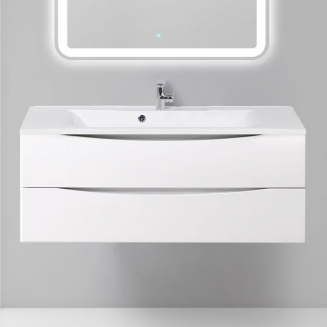 Тумба с раковиной BELBAGNO Marino 120 bianco lucido