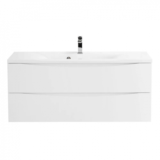 Тумба с раковиной BELBAGNO Marino 120 bianco lucido