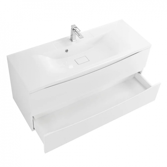Тумба с раковиной BELBAGNO Marino 120 bianco lucido