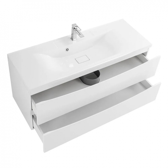 Тумба с раковиной BELBAGNO Marino 120 bianco lucido