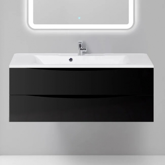 Тумба с раковиной BELBAGNO Marino 120 nero lucido