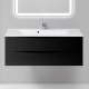 Тумба с раковиной BELBAGNO Marino 120 nero lucido