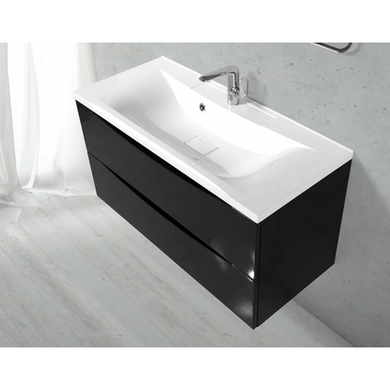 Тумба с раковиной BELBAGNO Marino 120 nero lucido