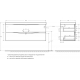 Тумба с раковиной BELBAGNO Marino 120 nero lucido