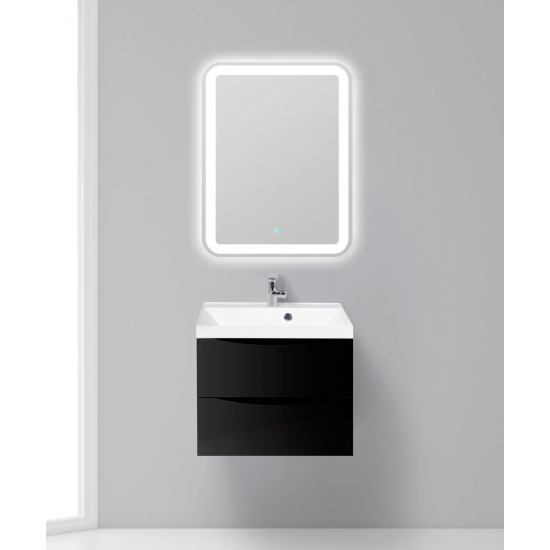 Тумба с раковиной BELBAGNO Marino 60 nero lucido