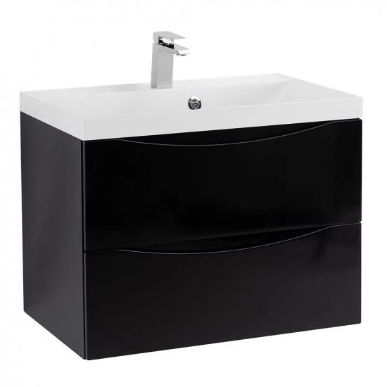 Тумба с раковиной BELBAGNO Marino 60 nero lucido