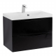 Тумба с раковиной BELBAGNO Marino 60 nero lucido