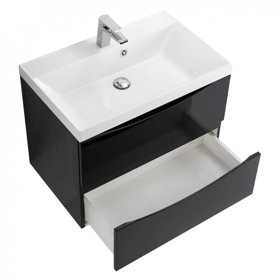Тумба с раковиной BELBAGNO Marino 60 nero lucido