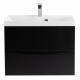 Тумба с раковиной BELBAGNO Marino 60 nero lucido