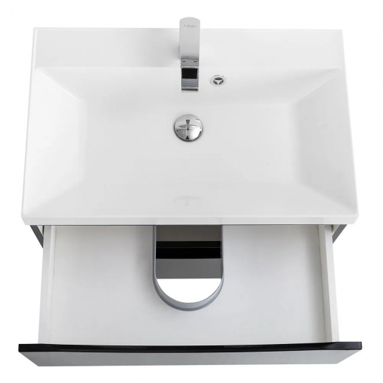 Тумба с раковиной BELBAGNO Marino 60 nero lucido