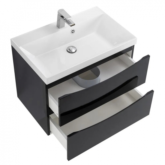 Тумба с раковиной BELBAGNO Marino 60 nero lucido
