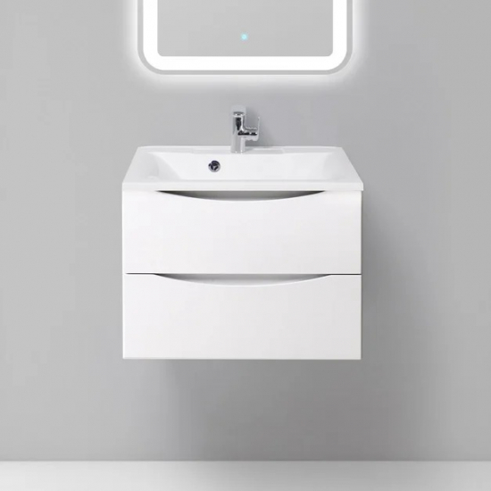 Тумба с раковиной BELBAGNO Marino 65 bianco lucido