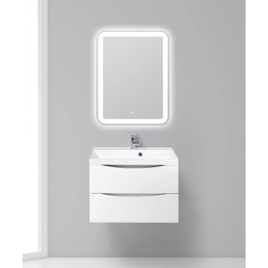 Тумба с раковиной BELBAGNO Marino 70 bianco lucido