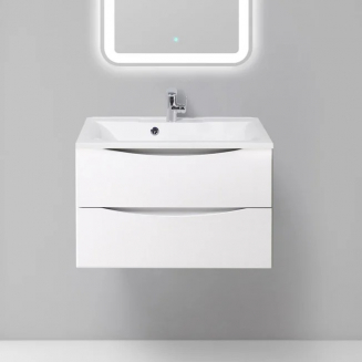 Тумба с раковиной BELBAGNO Marino 75 bianco lucido