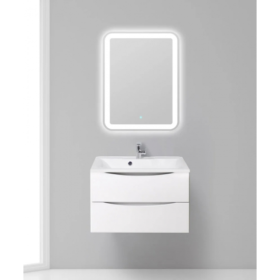 Тумба с раковиной BELBAGNO Marino 75 bianco lucido