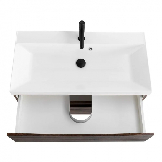 Тумба с раковиной BELBAGNO Marino 80 rovere moro