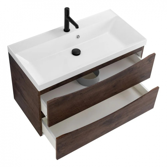 Тумба с раковиной BELBAGNO Marino 80 rovere moro