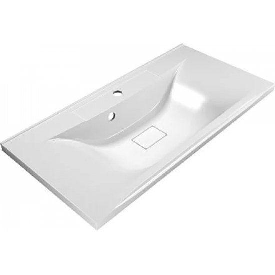 Тумба с раковиной BELBAGNO Marino 90 bianco lucido, напольная