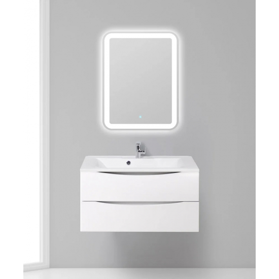 Тумба с раковиной BELBAGNO Marino 90 bianco lucido, подвесная