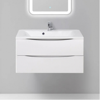 Тумба с раковиной BELBAGNO Marino 90 bianco opaco