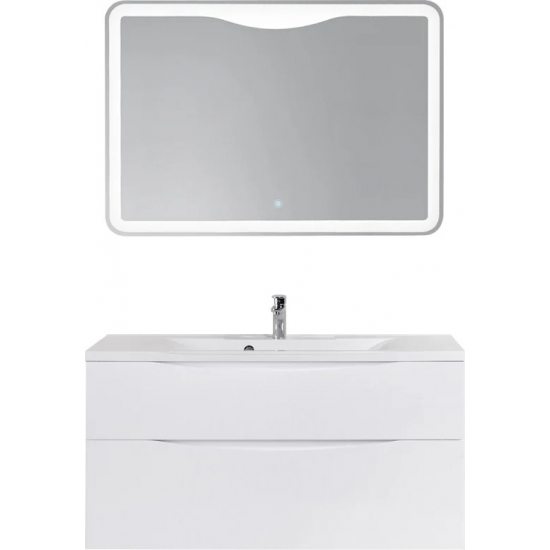 Тумба с раковиной BELBAGNO Marino H120 bianco lucido